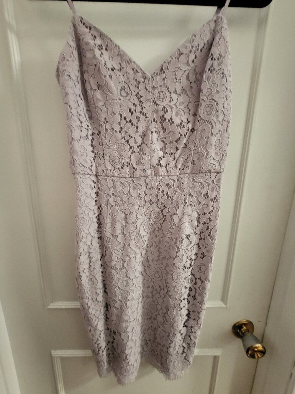 Dynamite Coquette Lavender Lace Mini Dress - Size Extra Small